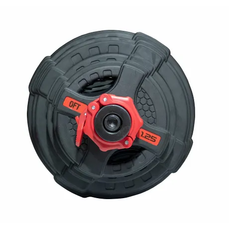 Штанга олимпийская OriginalFitTools 180 кг (диски с двумя хватами, черный гриф) - Фото 11