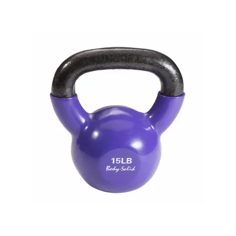 Гиря Body Solid 6,8 кг (15lb) обрезиненная фиолетовая
