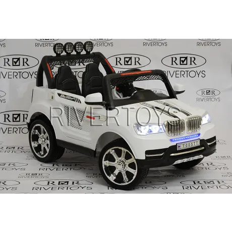 Электромобиль RiverToys BMW T005TT WHITE - Фото 2