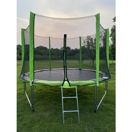 Батут FunFit 8 FT 252 см PRO зеленый - Фото 4