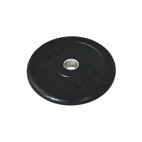 Диск обрезиненный Starfit BB-202, d=26 мм, черный, 2,5 кг