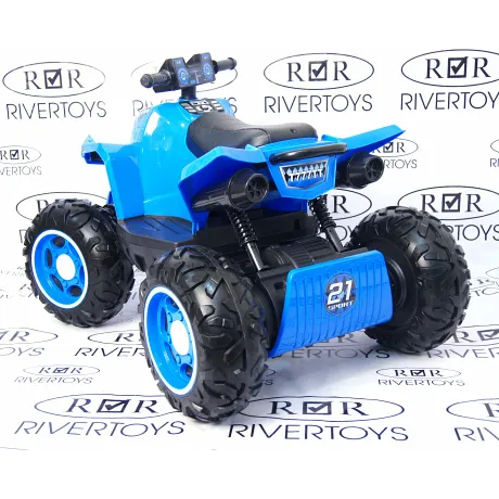 Квадроцикл RiverToys T777TT BLUE - Фото 11
