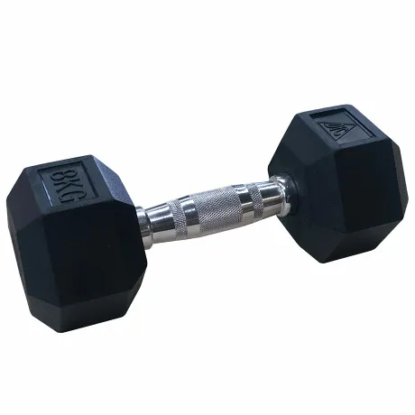 Гантели DFC гексаг. обрезиненная пара 8кг DB001-8