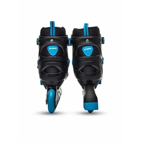 Ролики раздвижные Atemi, AIS01BM, M (34-37), PU72, 82A, ABEC-7 Carbon, SB, черно-синие - Фото 3