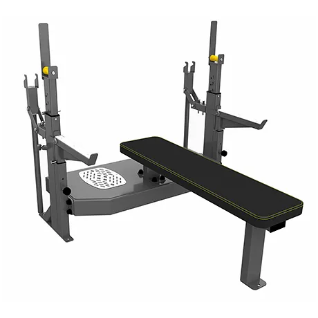 Скамья-стойка домкратная для жима лежа со страховочными упорами DHZ Olimpic Bench A3146 RUS