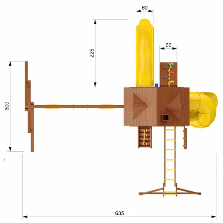 Детский игровой комплекс New Sunrise Fort-4 - Фото 4