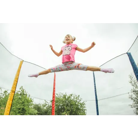 Батут Sundays Acrobat-D465 (с сеткой, разноцветный) - Фото 7