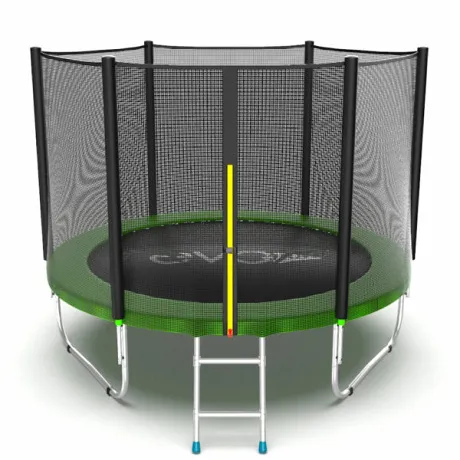 Батут с внешней сеткой и лестницей EVO JUMP External 10ft (Green)