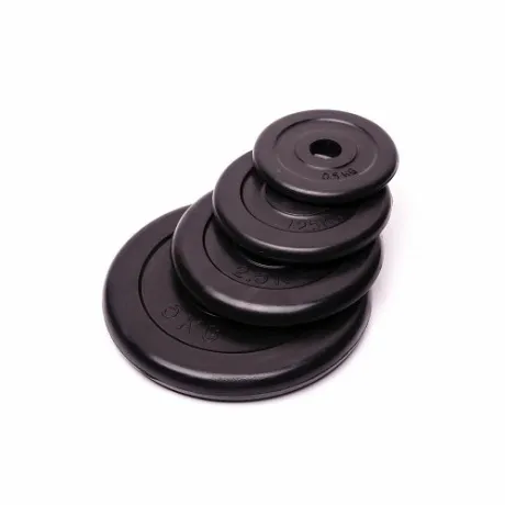 Диск домашний обрезиненный черный Body Solid RCP10-2,5