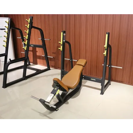 Скамья-стойка для жима под углом вверх DHZ Olympic Bench Incline E-1042В - Фото 5