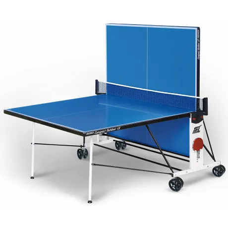 Теннисный стол Start Line Compact Outdoor-2 LX синий (с сеткой) - Фото 2