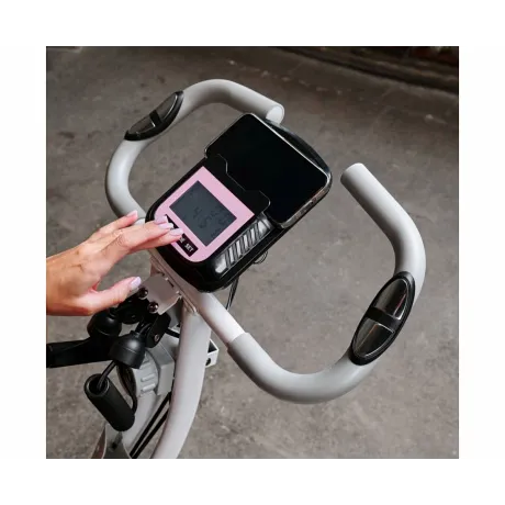 Велотренажер X-Bike DFC DavCreator Max PRO, бело-розовый - Фото 24