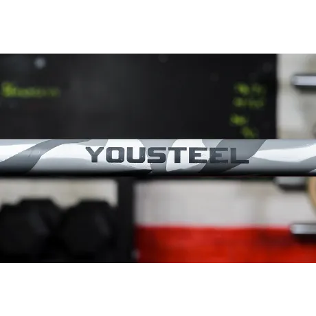 Гриф Yousteel CrossTraining bar XF-20 GREY CAMOUFLAGE - BLACK - Фото 7