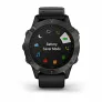 Часы Garmin FENIX 6 Sapphire серый с черным ремешком - Фото 6