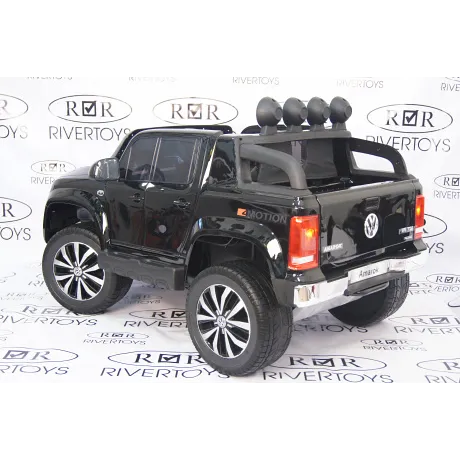 Электромобиль RiverToys VOLKSWAGEN-AMAROK-M999MM Black - Фото 11