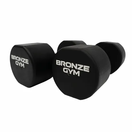 Набор термополиуретановых гантелей Bronze Gym, 1-10 кг - 10 пар, шаг 1 кг - Фото 3
