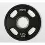 Диск олимпийский обрезиненный черный 1,25 кг BG-PA-PL-P012 - Фото 3