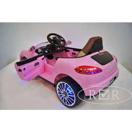 Электромобиль RiverToys Porsche Panamera A444AA (розовый) - Фото 7