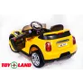 Электромобиль ToyLand Mini Cooper HL 198 желтый - Фото 5
