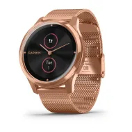 Смарт-часы Garmin VIVOMOVE LUXE розовое золото PVD 18K с ремешком "миланская петля"