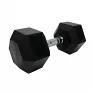 Набор гексагональных обрезиненных гантелей Bronze Gym 27,5-50 кг - 10 пар, шаг 2,5 кг - Фото 4