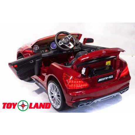 Электромобиль ToyLand Mercedes-Benz SL65 AMG красный - Фото 6