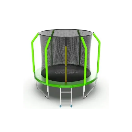 Батут с внутренней сеткой и лестницей EVO JUMP Cosmo 8ft (Green)