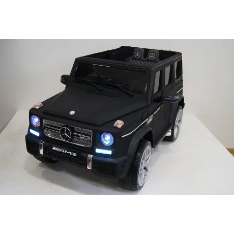 Электромобиль RiverToys Mercedes-Benz G65 AMG черный матовый - Фото 7
