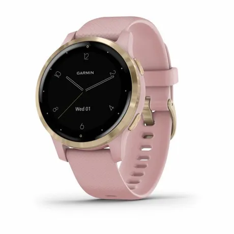 Смарт-часы с GPS Garmin VIVOACTIVE 4S розовые с золотистым безелем