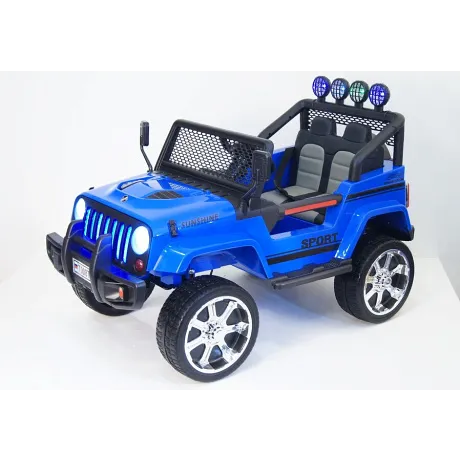 Электромобиль RiverToys JEEP T008TT (синий) - Фото 3