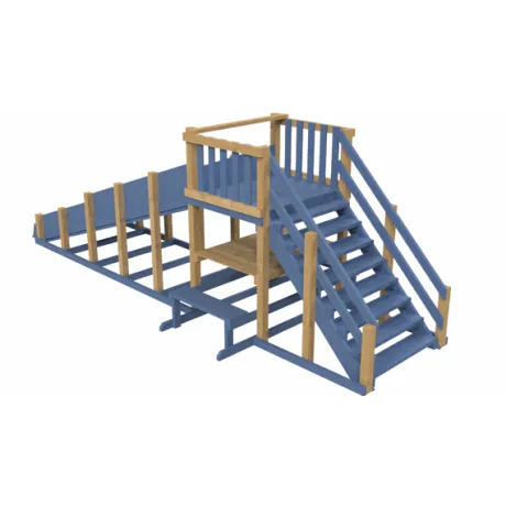 Зимняя деревянная заливная горка "Выше всех" Ледянка 1, масло - Фото 4