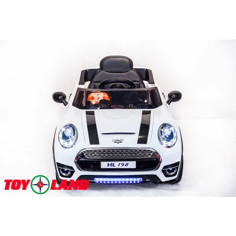 Электромобиль ToyLand Mini Cooper HL 198 белый - Фото 3