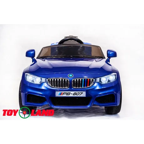 Электромобиль ToyLand BMW 3 PB 807 синий (краска) - Фото 2