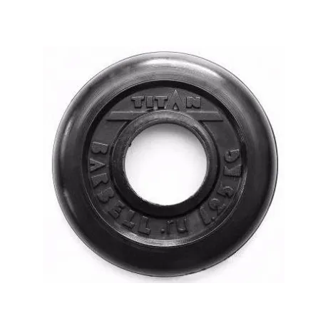 Диск обрезиненный черный Sport House 1,25 кг (51 мм)