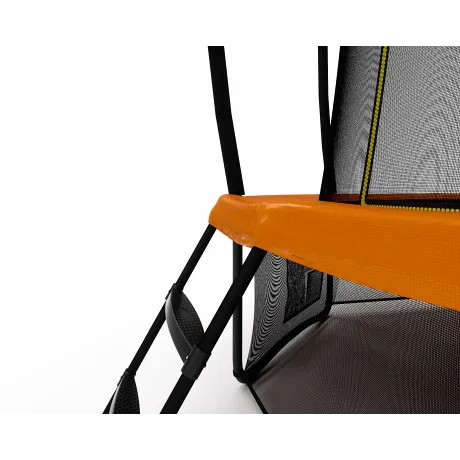 Батут Triumph Nord премиальный 305 см двухцветный серый/оранжевый с лестницей - Фото 8