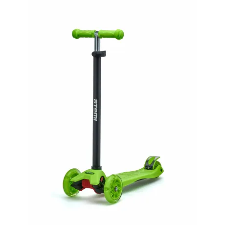 Самокат детский Atemi Super Rider колеса (118/80 мм), AKC02B, светодиоды перед, ЗЕЛЕНЫЙ