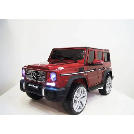 Электромобиль RiverToys Mercedes-Benz G65 AMG вишневый глянец