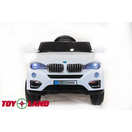 Электромобиль ToyLand BMW X6 белый - Фото 2