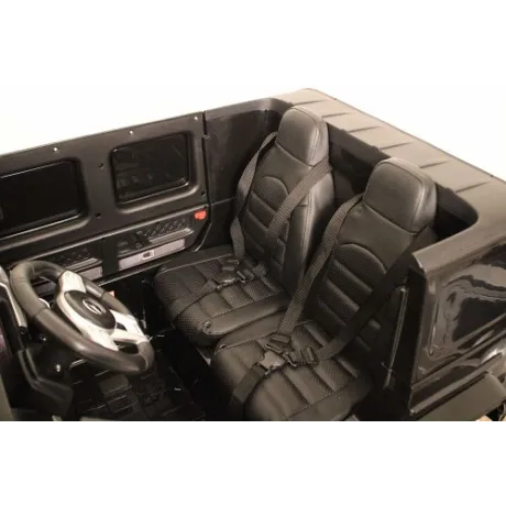 Детский электромобиль RiverToys Mercedes-AMG G63 4WD (S307) черный глянец - Фото 3