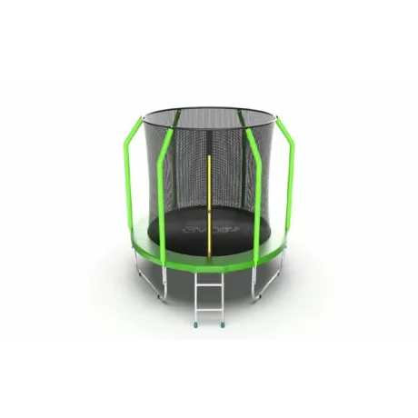Батут с внутренней сеткой и лестницей EVO JUMP Cosmo 6ft (Green) - Фото 6