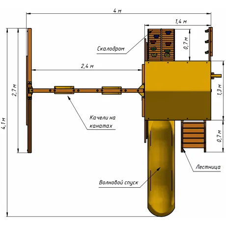 Детский игровой комплекс MoyDvor Версаль - Фото 5