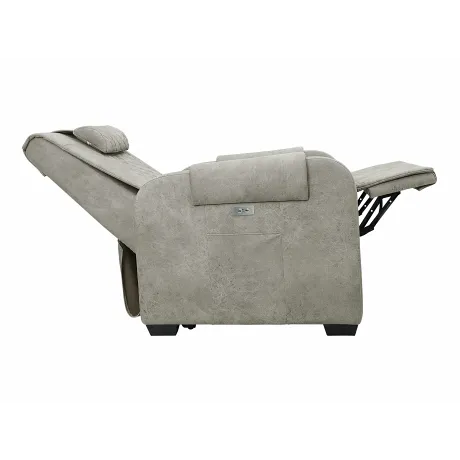 Массажное кресло реклайнер с подъемом FUJIMO LOUNGE UP F7003 ULFL Смоки (Orlando 4) - Фото 12