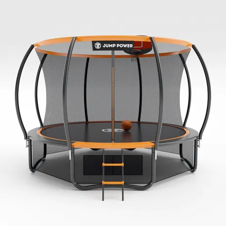 Батут Jump Power 12ft PRO Basket Orange