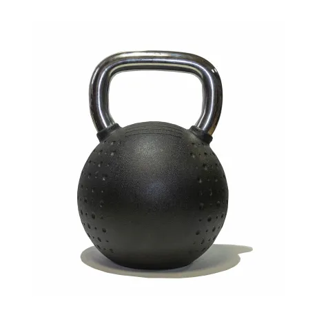 Гиря OriginalFitTools 32 кг с хромированной ручкой полиуретановая (CPU) - Фото 3