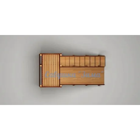 Зимняя деревянная  горка Савушка "Зима-3" - Фото 6