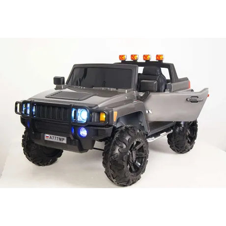 Электромобиль RiverToys HUMMER A777MP Silver - Фото 2