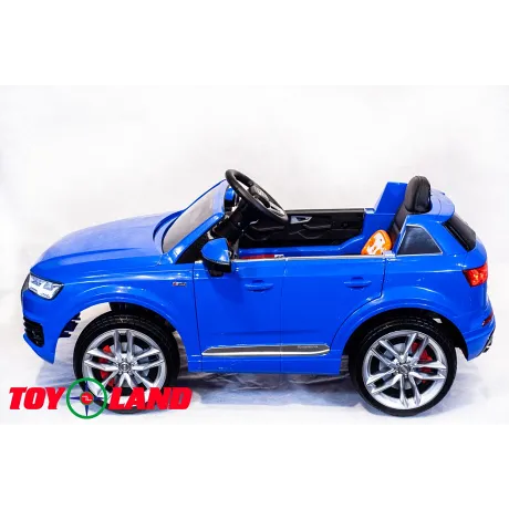 Электромобиль ToyLand Audi Q7 синий - Фото 4