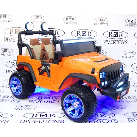 Электромобиль RiverToys Jeep A004AA - Фото 2