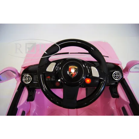 Электромобиль RiverToys Porsche Panamera A444AA (розовый) - Фото 4