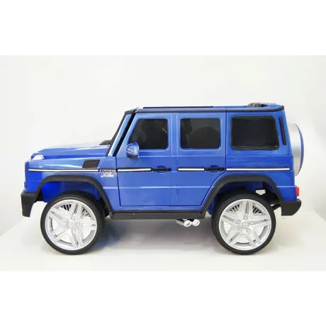 Электромобиль RiverToys Mercedes-Benz G65 AMG 4WD синий глянец - Фото 4